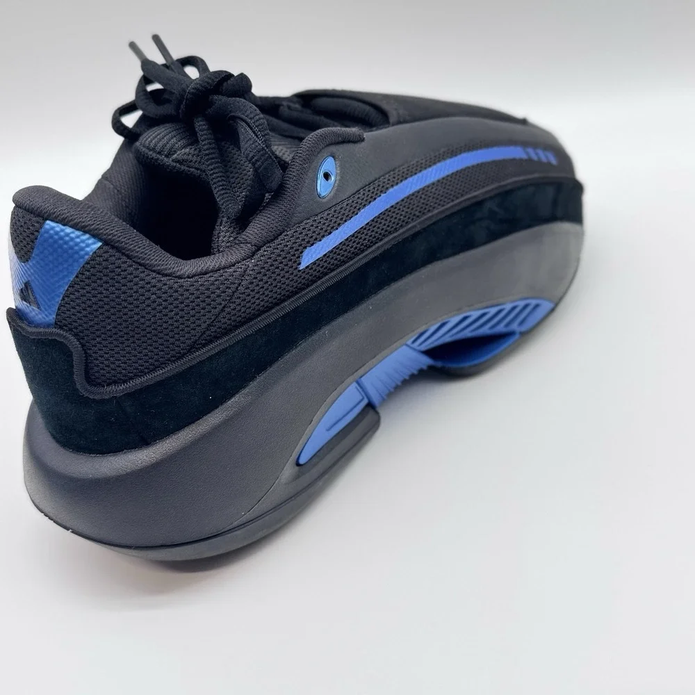 Size 6M, 7W- Adidas Mad Infinity Lace Up Sneakers, Black/Blue Casual Shoes